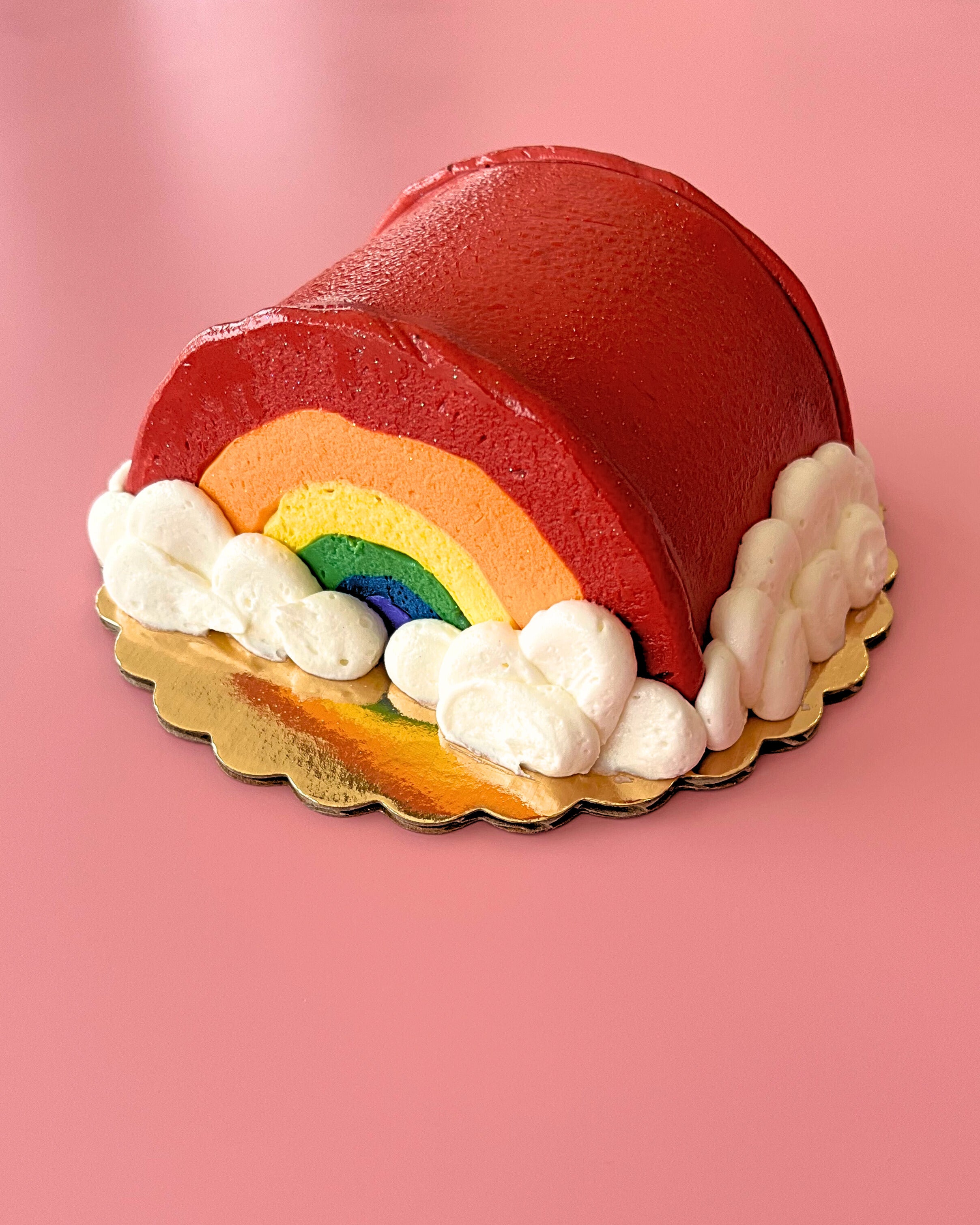 Mini rainbow cake reverie bakeshop